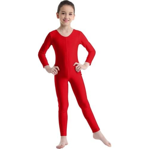 Kids Girls Gymnastics Leotard Swimsuits for Dancing Ice skating Bodysuit Ballet Leotard Costume Childrens Unitard Dancewear