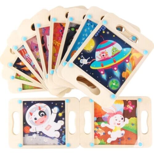 Montessori Toys Children Logic Balance Education Wooden Math Block Toy Intellectual Maze Beads Board Early Learning Toys