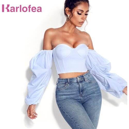 Блузки с рукавом Karlofea China At AliExpress