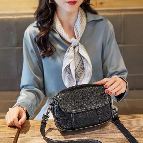 Fashion Crossbody Bags Women Retro Small Square Bag Korean Of The New Shoulder Messenger Bag Womens PU Leather Bag Shoulder Bag