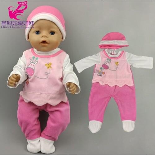 Baby Doll Clothes 43 Cm Green Hat Owl Set 18 Inch American OG girl Doll Outwear Toys Clothes