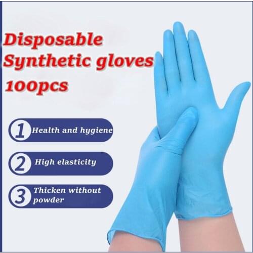 Disposable Gloves Latex Rubber Nitrile Thickened Foods Grade Durable Catering Dishwashing Waterproof Experiment Cosmetic Surgery
