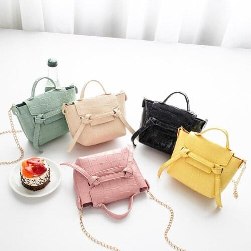 Autumn / Winter 2020 Korean Candy Color Stone Pattern Single Shoulder Personalized Straddle Chain Mobile Phone Bag