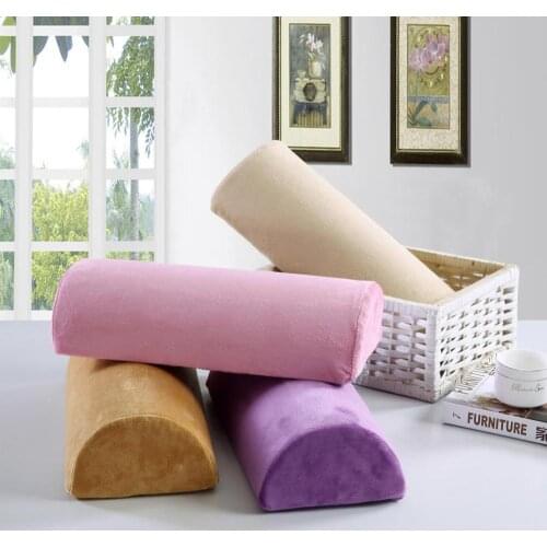 Half-Moon Pillow Foot Ankle Knee Lumbar Spine Support Leg Elevation Back Neck Pain Relief High Density Foam Massage Table