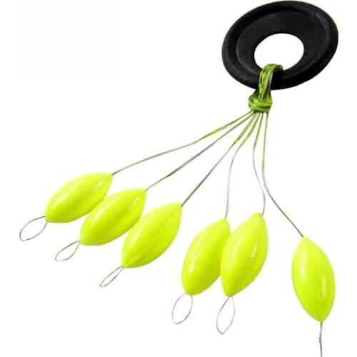 Fishing Float 7 Star Float Tackle olive type yellow color river carp 3sets/18pcs