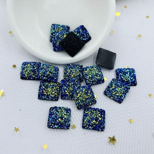 DIY 20pcs 14mm AB Resin Bling Convex Surface Ore Flatback Rhinestone Ornaments DIY Wedding Appliques Craft -HW28