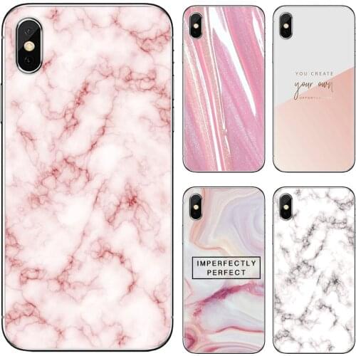 Chic Pink Marble Pretty design Soft Case Housing For LG K10 K8 K7 K4 Nokia X6 2 3 5 6 8 9 230 3310 2.1 3.1 5.1 7 Plus 2017 2018