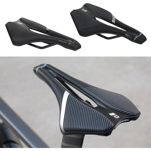 TOSEEK Bicycle Thick Hollow Breathable Comfortable Soft Saddle Mountain Road Bike Cycling Wide Seat Cushion For MTB Road Cycle