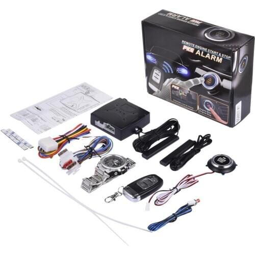 Smart Key Keyless Car Alarm Automatic Entry Remote Start Stop Engine Starter Trunk Opening Sensor Auto Control Car Accessories