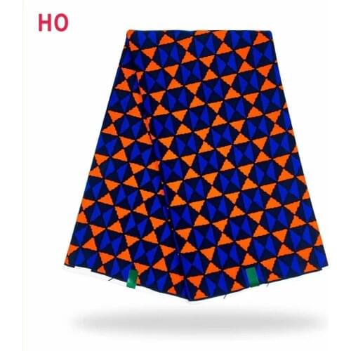 Veritble Soft Wax Original Ankara African Gold Brocade Printed Fabric 100%Cotton Sewing Material For Dress By The Yard VL 1801