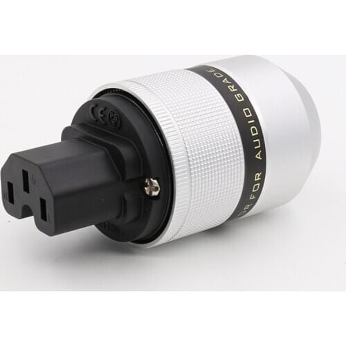 HI End Power Pure Copper Gold Plated Copper AC Power Cord Female Plug IEC C7 Plug