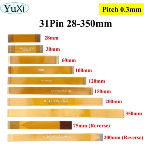 YuXi 31 Pin FFC FPC Flexible Flat Cable Pitch 0.3mm Same Direction length 28 30 60 75 120 150 200 350 mm