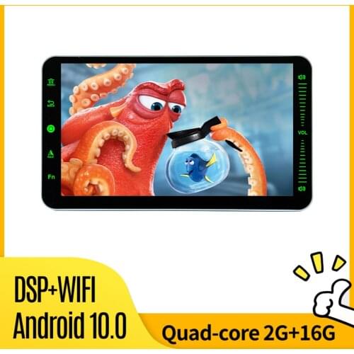 1 Din Car Video Player Multimedia Radio Stereo Android 10 Autoradio GPS Steering Wheel Control Split Screen Detachable Panel