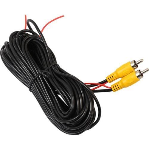 10/12/15/20m RCA Male to Male Video Cable Car Reverse Rear View Parking Camera Video Cord Wire with Detection Line