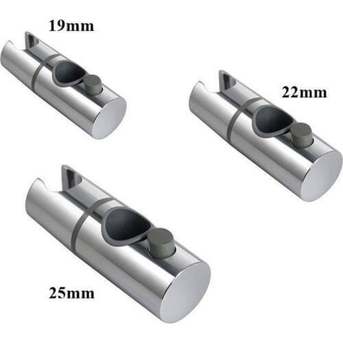 ABS Replacement Sturdy Bathroom Shower Rail Head Slider Holder Adjustable Bracket Made In Sturdy 25/19/22mm