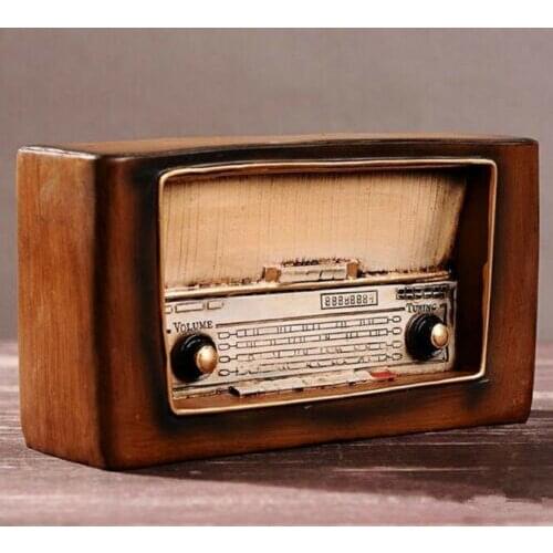 Home Decoration Accessories Ornaments Craft Retro Vintage Nostalgic Radio
