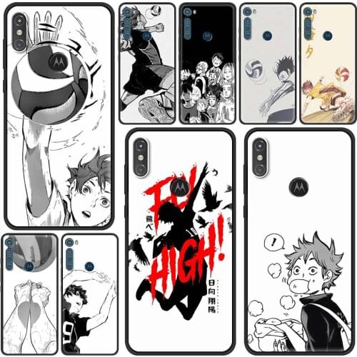 Case for Motorola Moto G9 Play One Fusion Plus G8 Power Lite Soft Funda Hype G Stylus E6s E7 Phone Cover Haikyuu!! Anime Funda