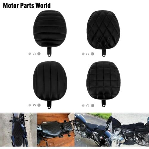 Motorcycle Black Rear Seat Fender Rear Seat Pad Leather Pillow Cushion For Harley Sportster 72 XL1200V 12-15 Forty Eight XL1200X