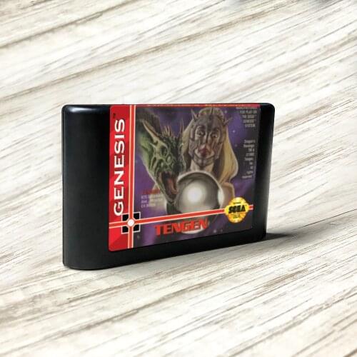 Dragons Revenge - USA Label Flashkit MD Electroless Gold PCB Card for Sega Genesis Megadrive Video Game Console
