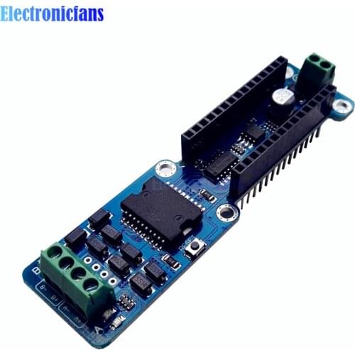 Nano-L298P 4A Dual Channel Full H-Bridge Motor Driver Shield Board For Arduino R3 5-12V PWM Speed DC Stepper Driving Module
