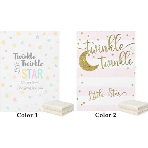 LVYZIHO Twinkle Little Star Boy/Girl Baby Blanket - 30x40 / 48x60 / 60x80 Inches - Fleece Blanket