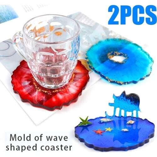 Coaster Casting Making Mould Silicone Crystal Epoxy Resin Mold Craft Tools For Epoxy Resin Coaster Small Flower Pot