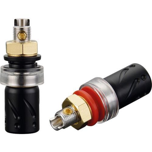 Viborg BP603R Pure Copper Rhodium plated Speaker Terminal Binding Post Speaker Terminal for Amplifier