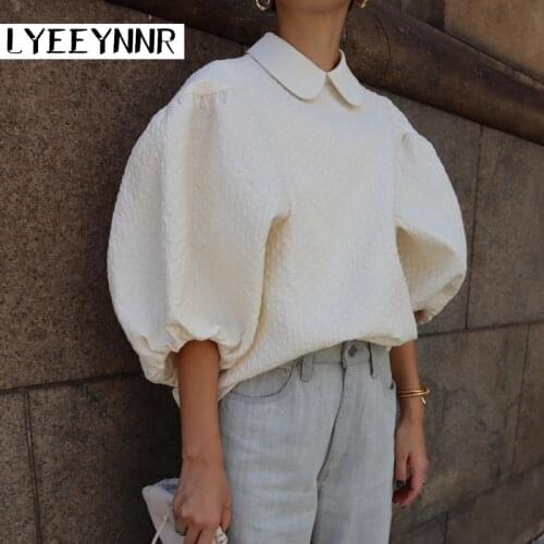 Блузки с воротником LYEEYNNR China At AliExpress