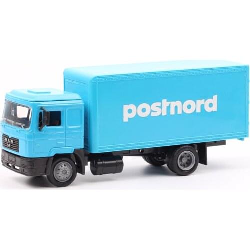 1:43 Scale Danmark Sweden Postal Postnord Man Heavy Truck Trailer Lorry Metal Diecasts & Toy Vehicles Model Car Gifts Souvenir