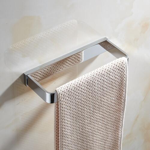 MTTUZK Solid Brass Brushed Gold Square Towel Ring Black Bathroom Towel Holder Wall Mounted Towel Rack Bathroom Accessories