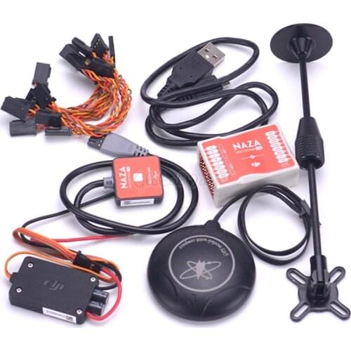 Naza M Lite Multi Flyer Version Flight Control Controller w/ PMU Power Module / LED / Cables M8N GPS Stand Holder For F450 S550