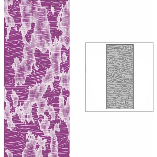 New Slim Spotted Water Stains Background Plate Craft Embossing Mold 2021 Metal Cutting Dies for Scrapbooking Album Card Making