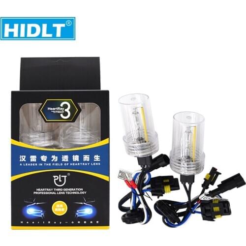 HIDLT Wholesale Original Heartray Xenon Bulb 35W 4500K 5500K 6500K H7 H1 H3 H8 H9 H11 HB3 9005 HB4 9006 D2H Car Xenon Light Bulb
