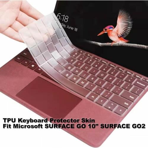 Clear Transparent TPU Keyboard Guard Cover Protector For Microsoft Suface SURFACE GO GO2 10 Inch
