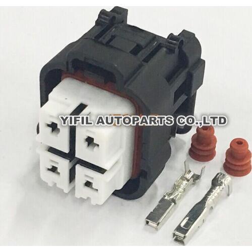 10/20/50/100pcs/lot 4 Pin/Way Female Automotive Gasoline Pump Plug Electric Fuel Pump Connector For Toyota Mazda