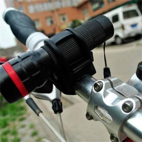 Adjustable Belt 360 Degree Rotation Bicycle Headlight Holder Flashlight Rack Mount Bracket Clip Bike Accessories