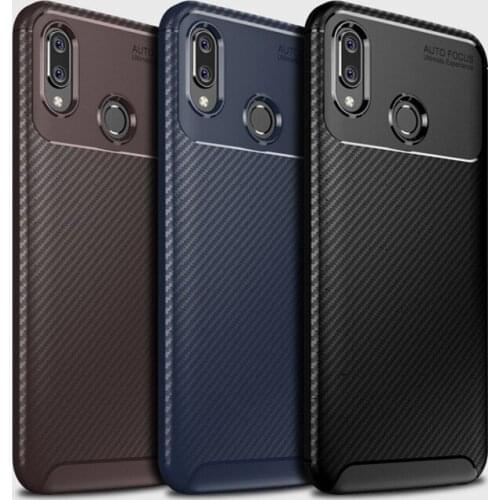Luxury Carbon Fiber Silicone Case On The For Honor V20 Magic 2 8x Huawei P10 P20 Lite Mate 20 Pro Phone Case Cover