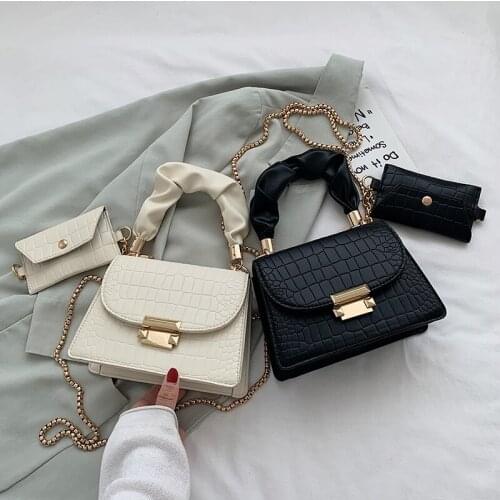Tote Bags Super MINI PU Leather Crossbody Shoulder Bags for Women 2021 Chain Design Luxury Hand Bag Female Travel with Wallet