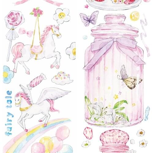 Washi Tape Popular Bottles Cute Glass Carousel Special Oil Journal Supplies