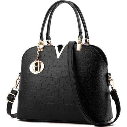Shell Female Tote Bag Luxury Designer Handbag Fashion Brand Crocodile Grain Shoulder Crossbody Bags For Women 2021 Purses Bolsos