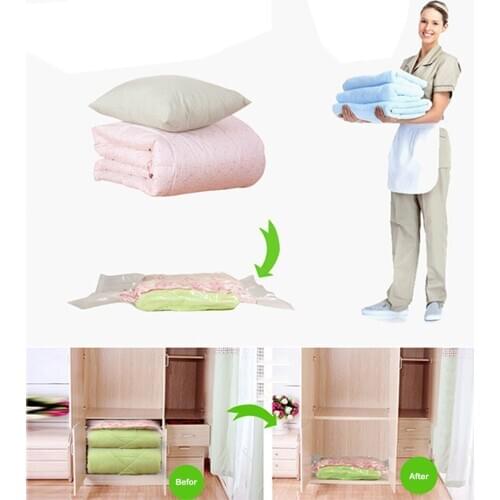 1Pcs Large Jumbo Vacuum Compressed Bag Storage Space Saving Bags VAC Bag Space Vacuum Seal Oranizer Bags Vacuum Compression Bag
