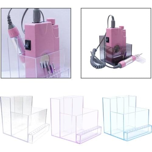 3 Row 10 Holes Nail Drill Bits Holder Display Manicure Tools Electric Nail Drill Bit Rotary Files Holder Display