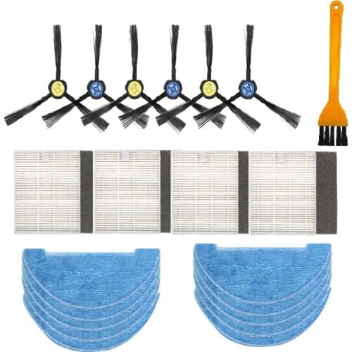 Robot Vacuum Cleaner HEPA Filter Side Brush Mop Cloth For Ilife V8 V8S X750 A7 X800 X785 Robot Parts Accessories