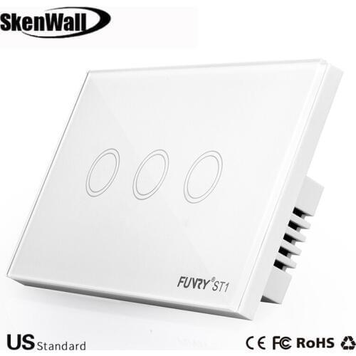 US Standard 1/2/3 Gang Remote Switch Smart Control On-off for Smart Home Smart Wall Touch Switch Smart Lamp Switch