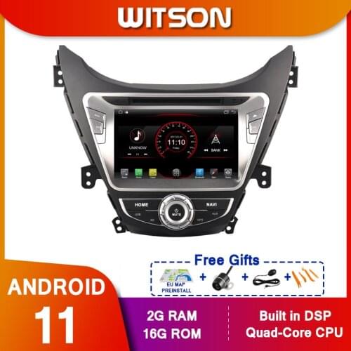 WITSON car radio multimedia dvd player 2 DIN android 10.0 For HYUNDAI ELANTRA 2012 gps navigation stereo DSP video C