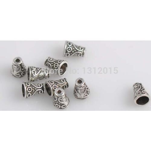Free shipping! 50pcs Tibetan Antique Style Antique Silver plated DIY Metal Spacer beads 10x7mm YTC0035