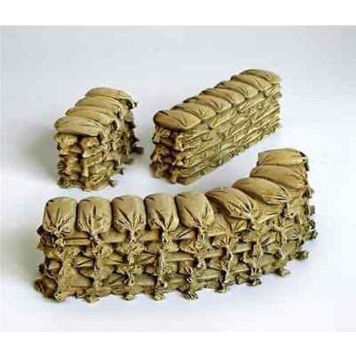 Large resin sandbag combination 1:35