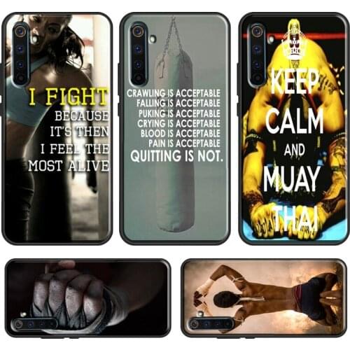 Kickboxing Fight Muay Thai Case For OPPO Realme C3 C11 C15 C21 GT Neo 6 7 8 Pro Cover For OnePlus 9 Pro 7T 8T Nord