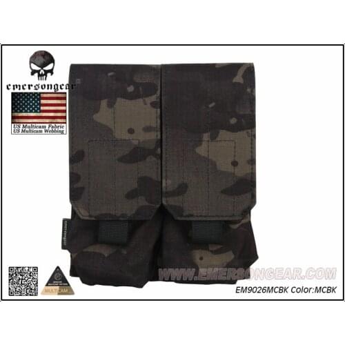 EMERSON Military Molle LBT Style M4 Double Magazine Pouch Tactical Combat Utility Dump Drop Pouch Bag EM9026