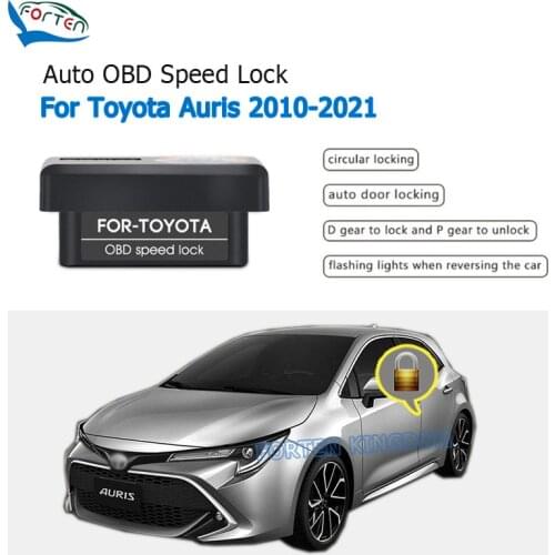 Forten Kingdom Car Auto OBD Plug And Play Speed Lock & Unlock Device 4 Door For Toyota Auris 2010-2021